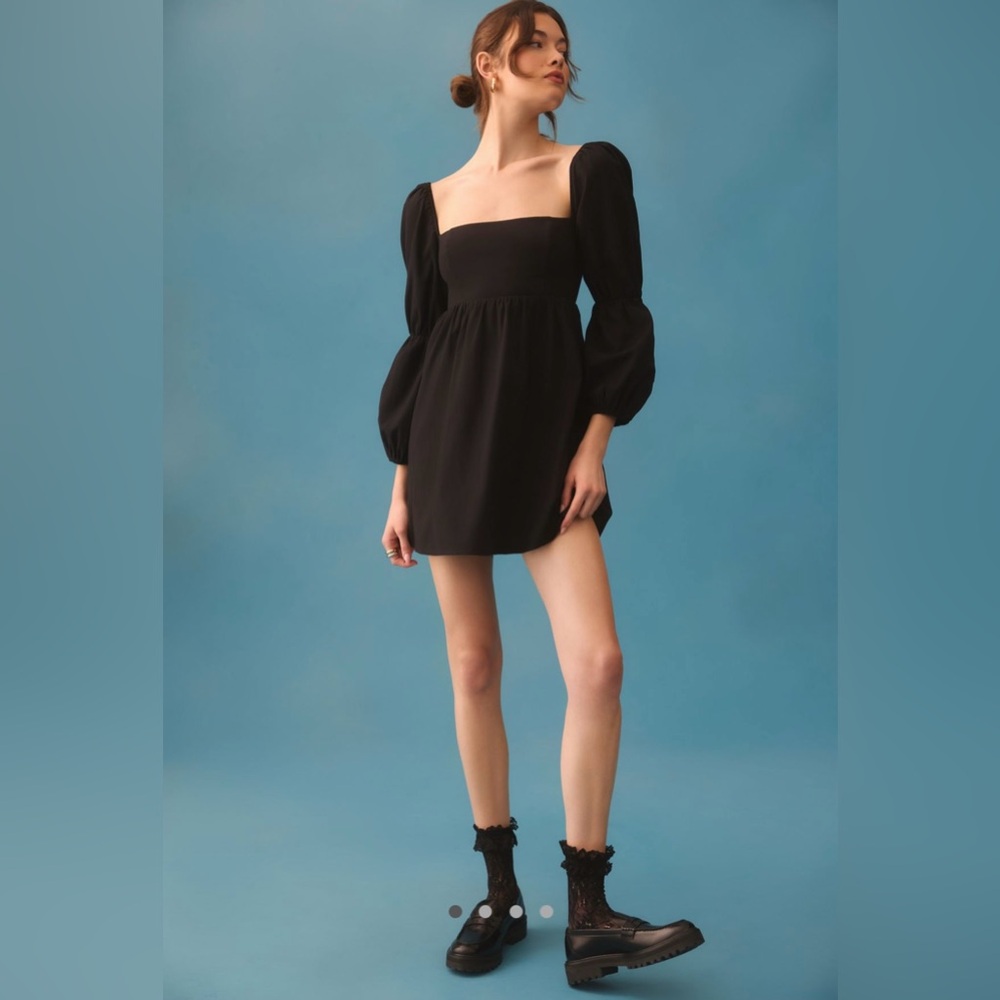 Reformation Michaela Mini Dress | Size: 8 | Color: Black